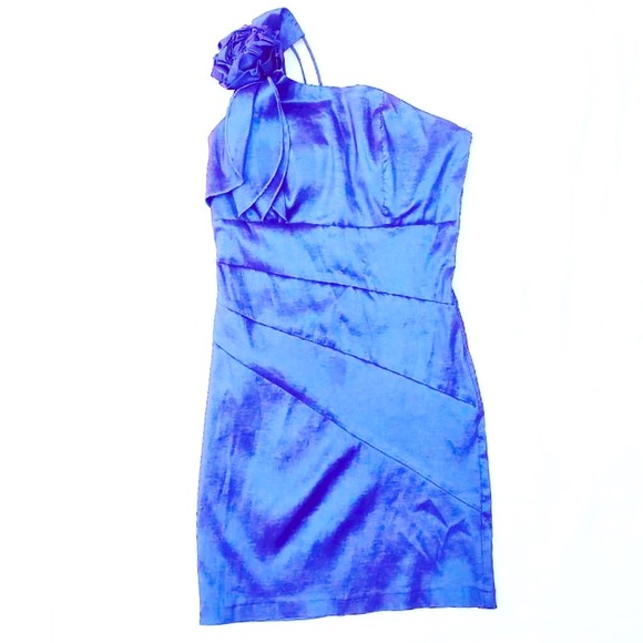 Poetry Dresses & Skirts - EUC Poetry Shimmer Rose One-strap Mini Dress